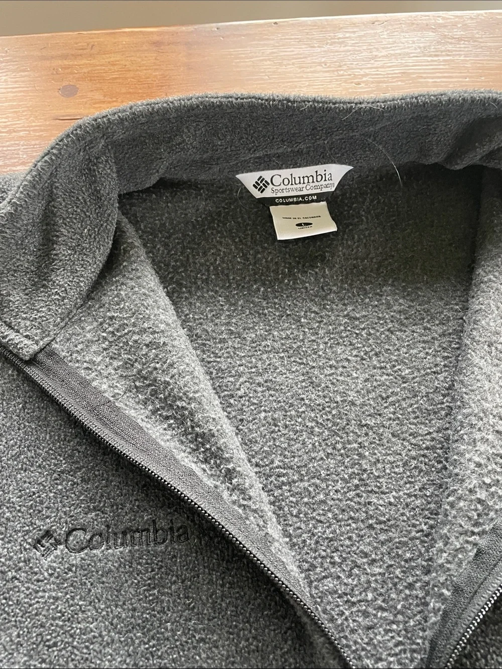 Columbia Men's Dark Gray Half-Zip Fleece Pullover